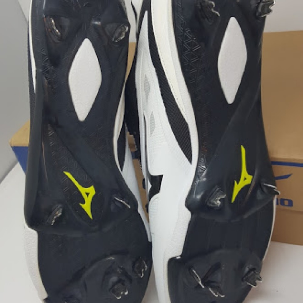 White/Black Men's Heist IQ Baseball Shoes - Picture 4 of 9